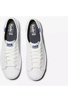 Kickstart Leather Sneaker White/Blue