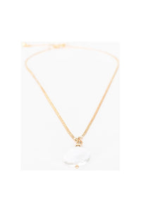 Simple Pearl Drop Layering Necklace Gold