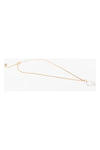 Simple Pearl Drop Layering Necklace Gold