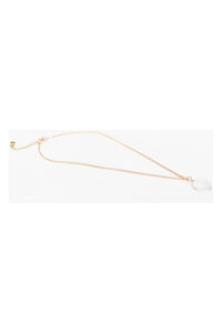 Simple Pearl Drop Layering Necklace Gold