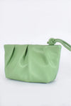 Hadley Pleat Knot Clutch Mint