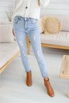 Mila Ripped Boyfriend Jean