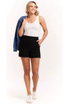 Naples Linen Short Black