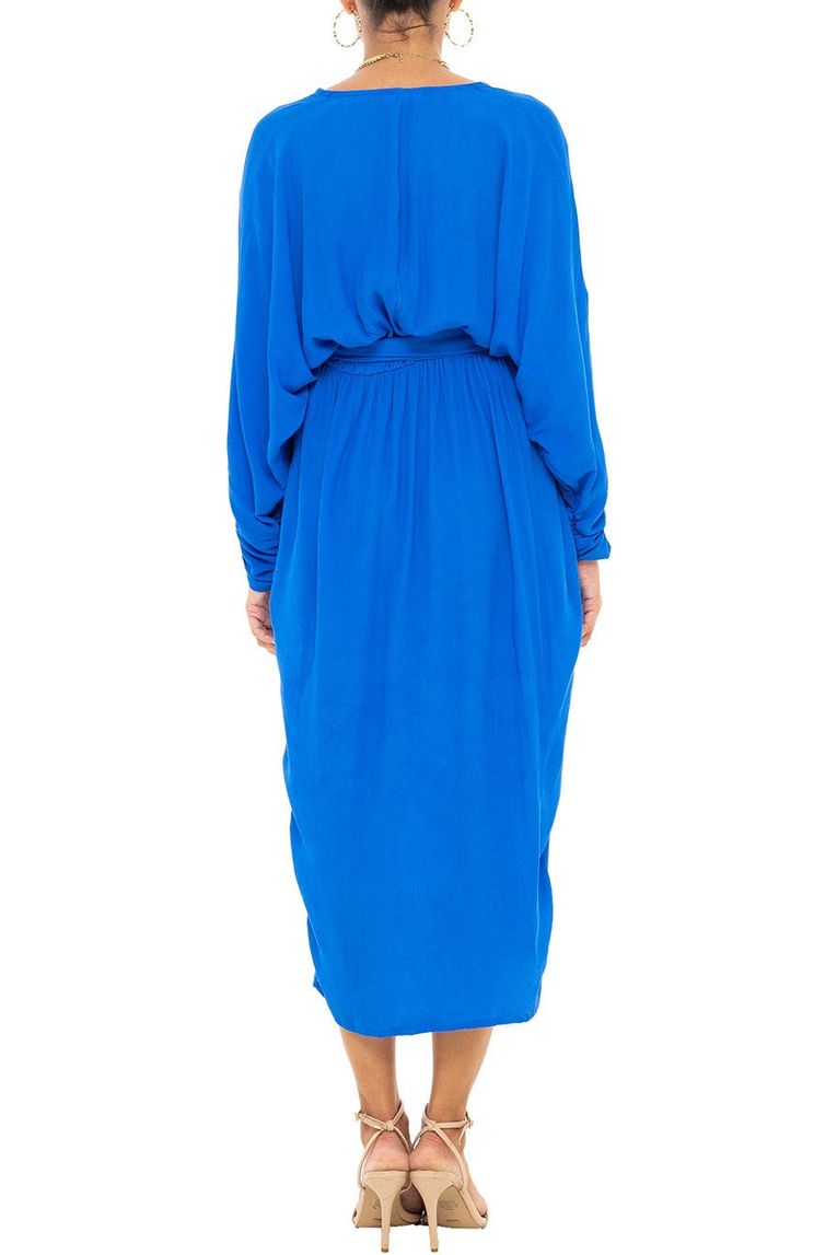 Noa Long Slv Dress Cobalt