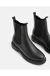 Otis Leather Boot Black