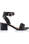 Elly Block Heel Sandals Black