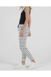 Heidi Pant White/Black Stripe